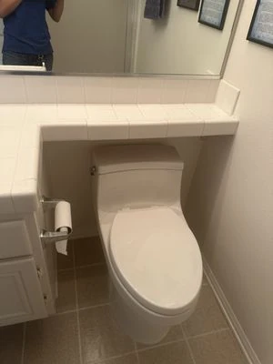 New toilet installed by Mulhearn Plumbing